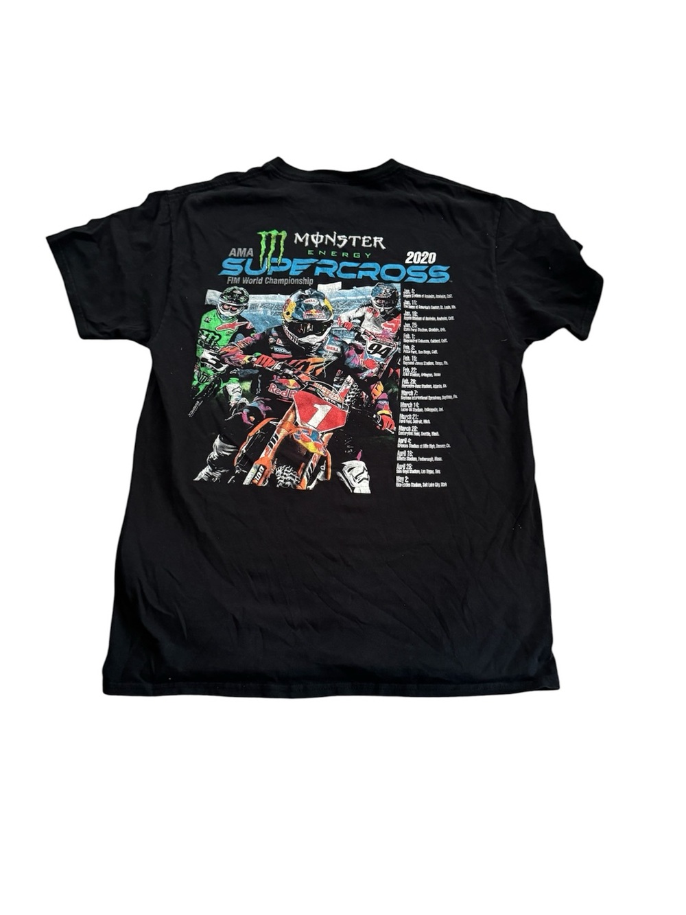 Monster Energy Black Supercross 2020 Graphic Tee - Picture 2 of 5